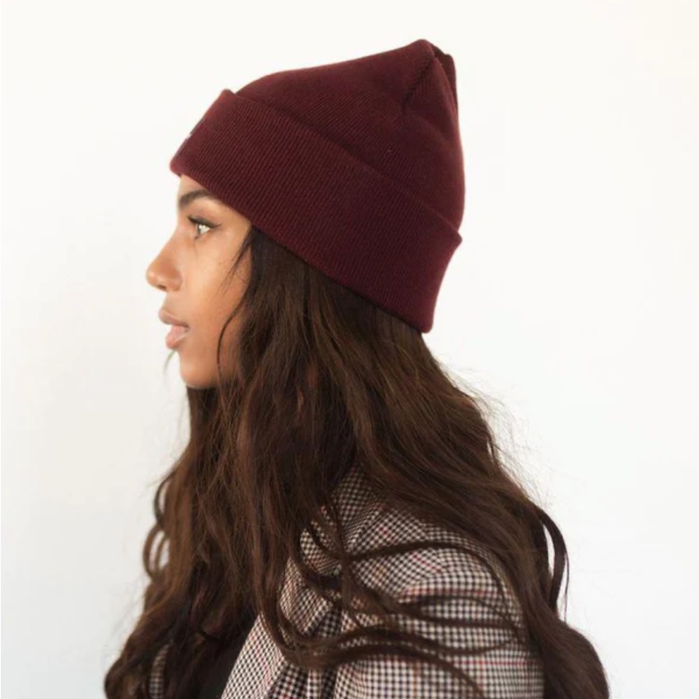 Gigi Pip Maroon Beanie - Picture 4 of 4